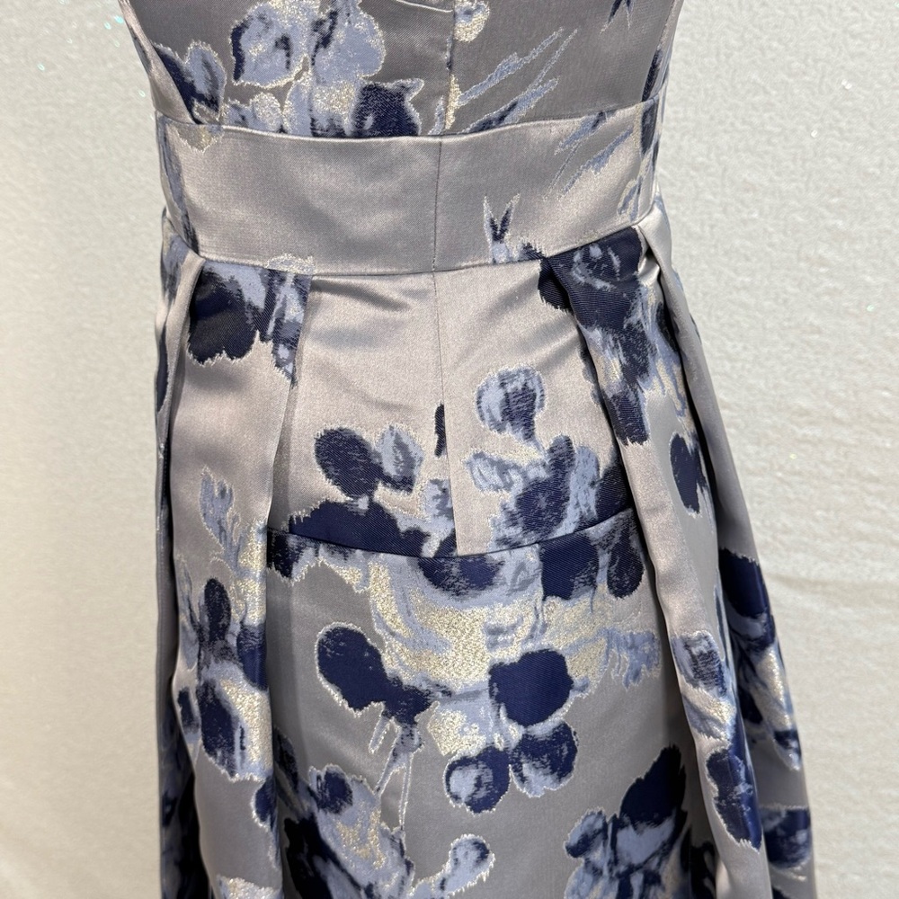 Eliza J Blue Floral Midi Dress - Picture 5 of 16
